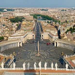 Place du Vatican vue d'en haut