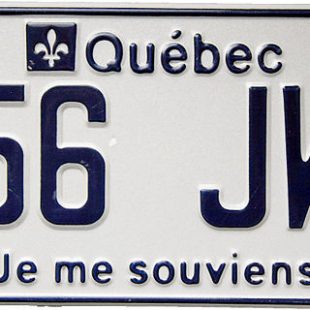 Plaque minéralogique du Quebec