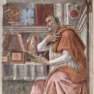 tableau, Saint Augustin, Sandro Botticelli, 1480