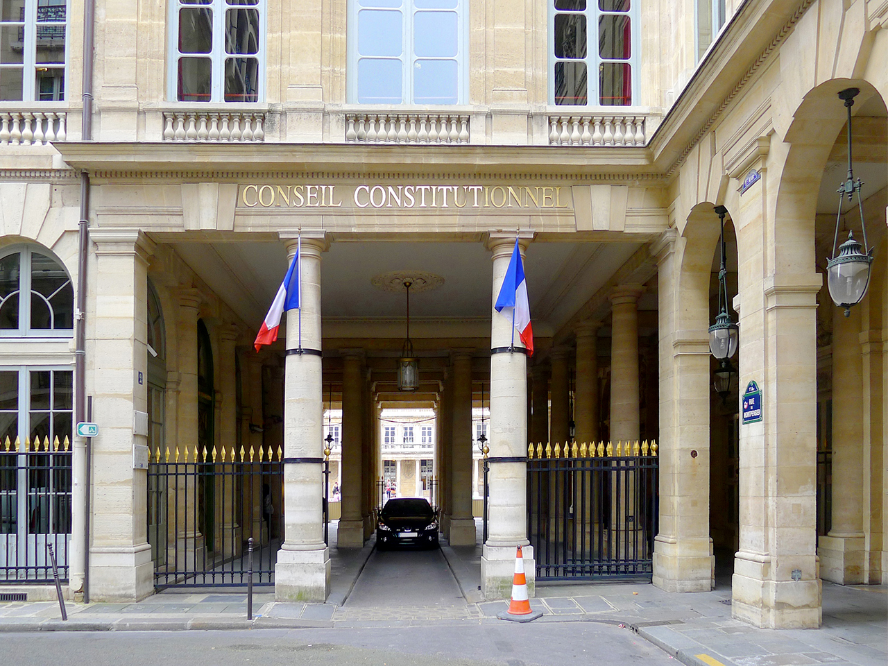 Conseil constitutionnel rue de Montpensier à Paris