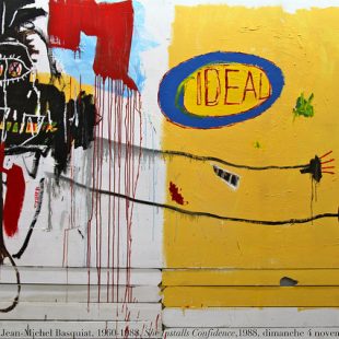 Tableau de Basquiat avec signature couronne