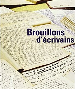 Affiche de l'exposition de la Bnf Brouillons d'écrivains