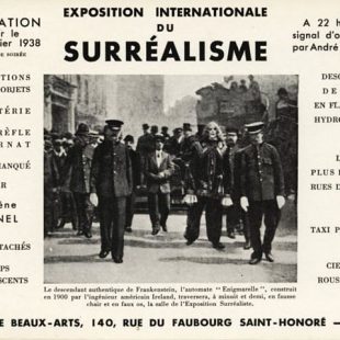 Carton d'invitation pour l'exposition internationale du surréalisme à Paris, 1938