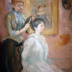 Tableau de Berthe Morisot La coiffure