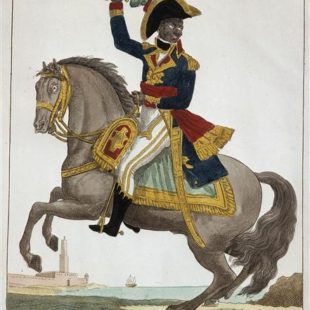 Toussaint_Louverture,_chef_des_insurgés_de_Saint-Domingue à cheval