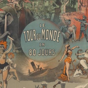 Affiche du théâtre du Chatelet de représentation du Tour du monde en 80 jours