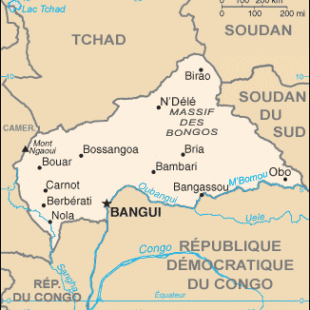 République centrafricaine carte